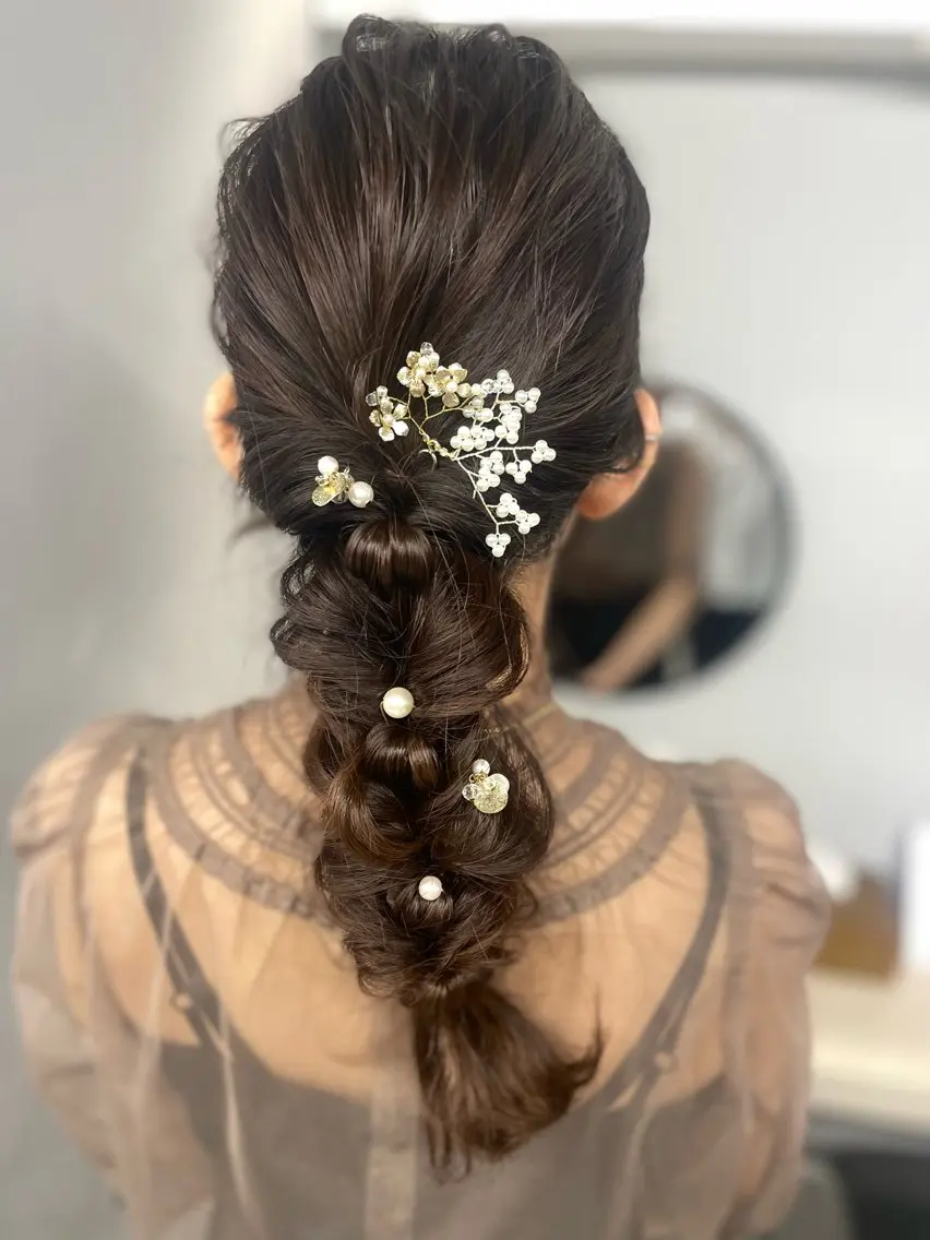 ミディアム ヘアセット 似合わせ×レイヤー× 髪質改善×t.yのヘアスタイル