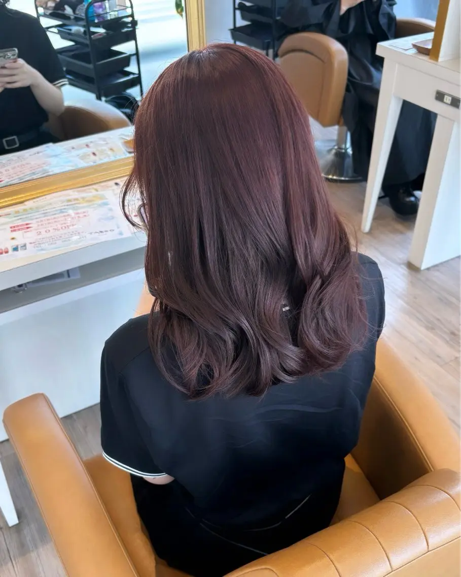 セミロング カラー ヘアカラー トリートメント yui🥀/ボブ /ブリーチなしカラーのヘアスタイル