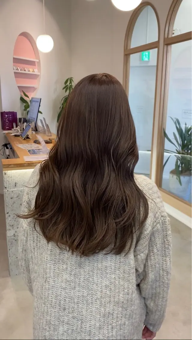 ロング カット ヘアカラー トリートメント sanae /透明感カラーのヘアスタイル