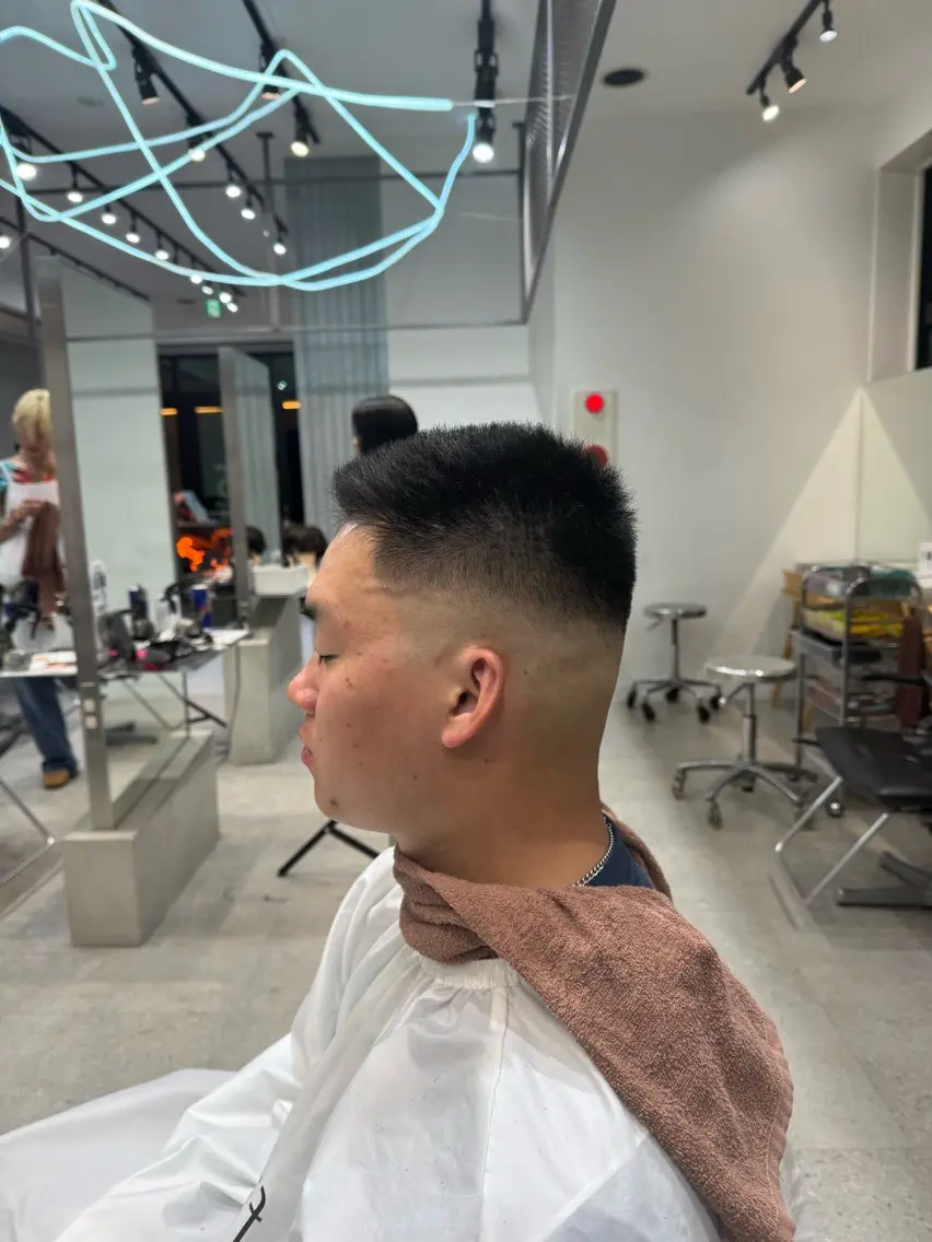 ショート パーマ メンズ フェードカット 刈り上げ カット 💈メンズパーマ・ フェードスタイル村田のヘアスタイル