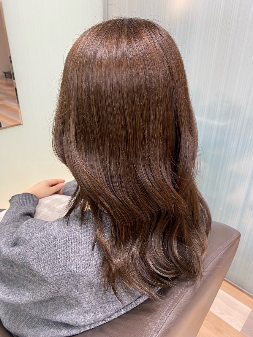 セミロング カラー ベージュカラー ヘアカラー カラー/カットモデル 東 ゆきののヘアスタイル