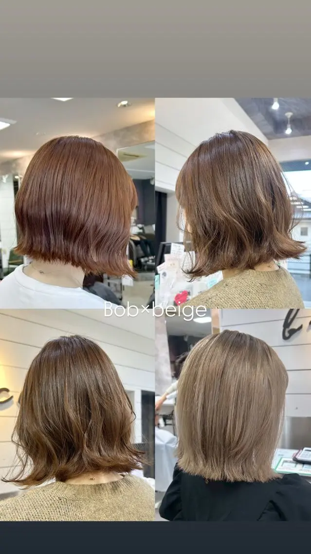 ミディアム カット ヘアカラー レイヤー/艶髪カラー 森本くるみのヘアスタイル