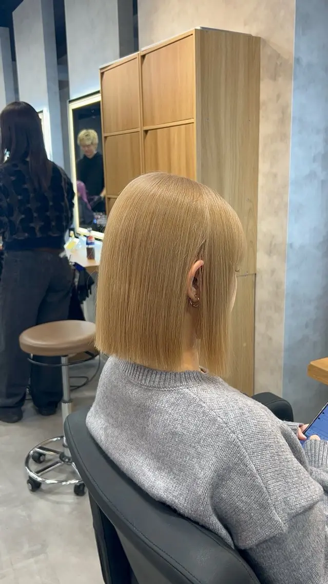 ミディアム カラー ヘアアレンジ ヘアカラー トリートメント ブリーチなしの達人 🌈KAITOのヘアスタイル