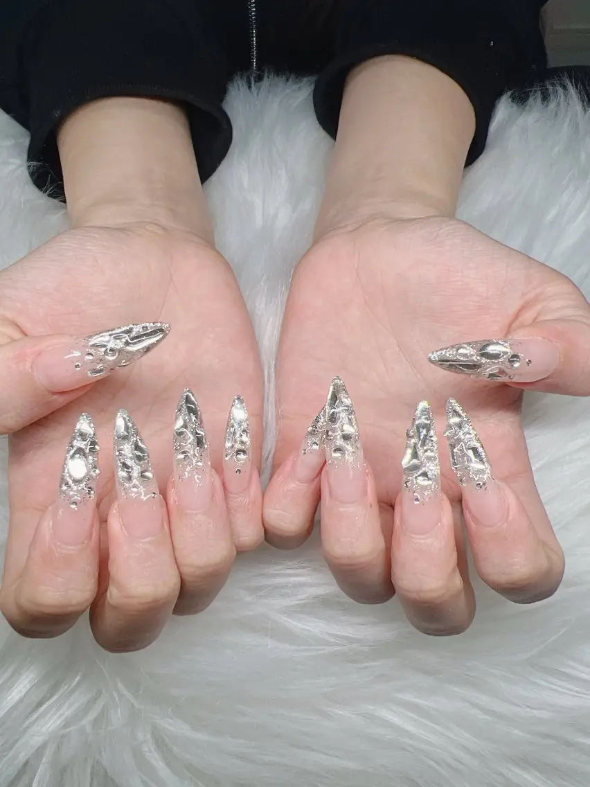 ネイル ハンドネイル Lee Nails チップ長さだし専門店のネイルデザイン