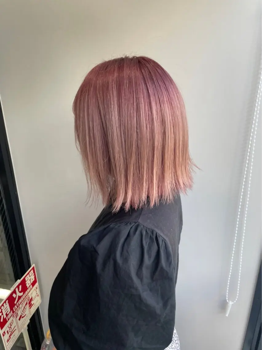 ミディアム カラー 似合わせカット🎀 上谷 汐織のヘアスタイル