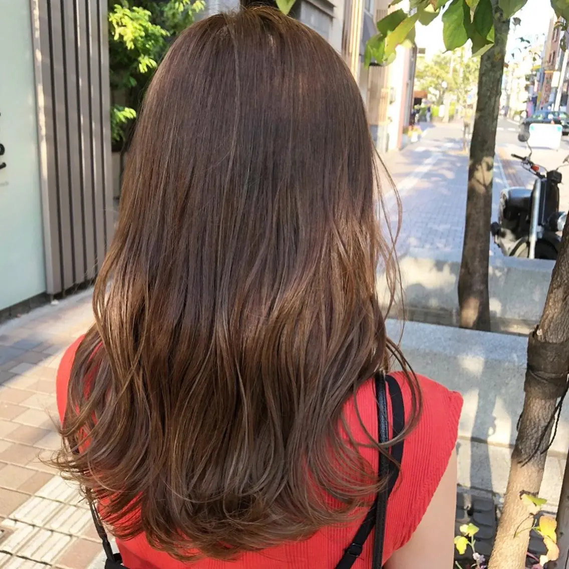 ロング カラー ハイライトカラー ハイライト 山形 光輪子のヘアスタイル