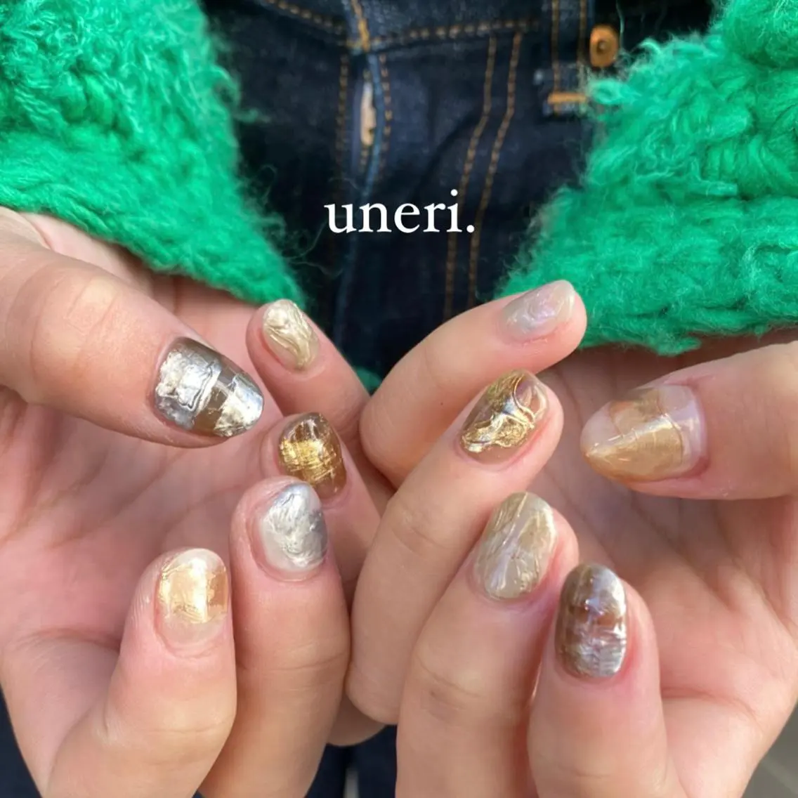 ネイル ニュアンスネイル 春ネイル ハンドネイル 草加ニュアンスネイル 🌚hersのネイルデザイン
