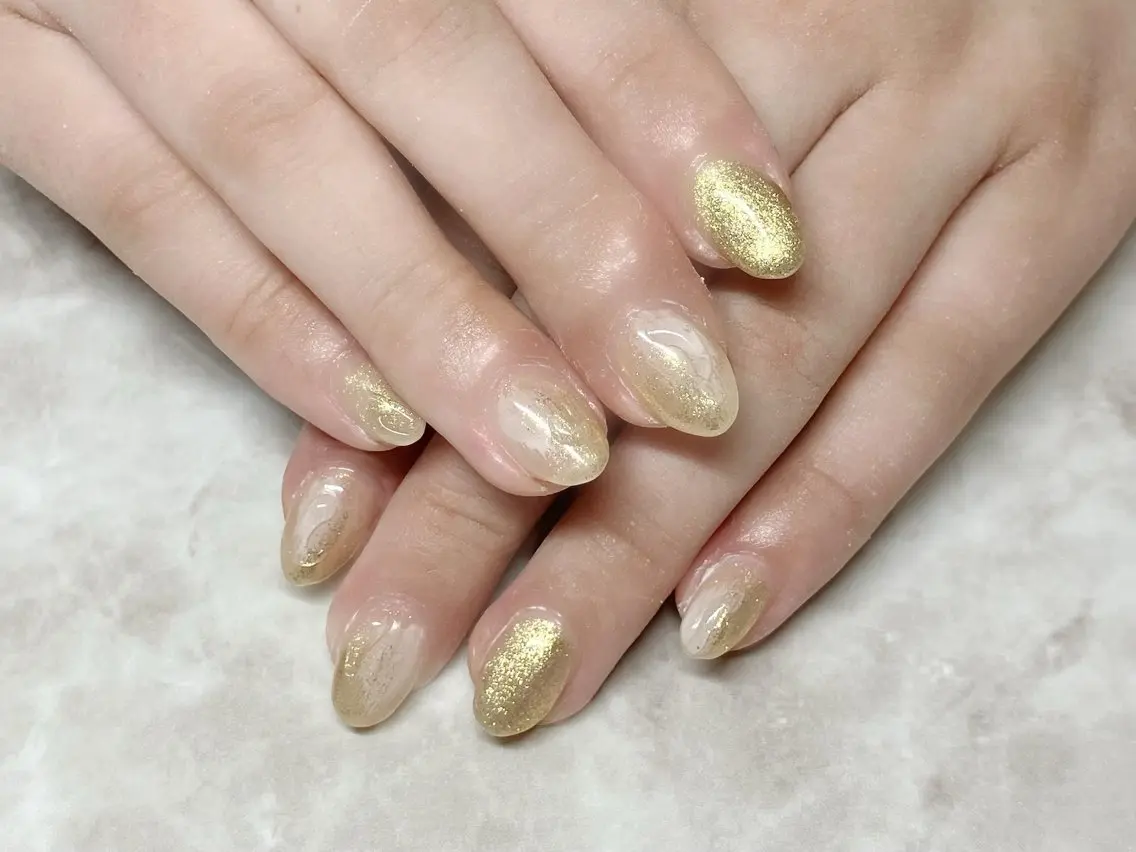 ネイル ニュアンスネイル ぷっくりネイル ハンドネイル Orb nail (オーブ ネイル)のネイルデザイン