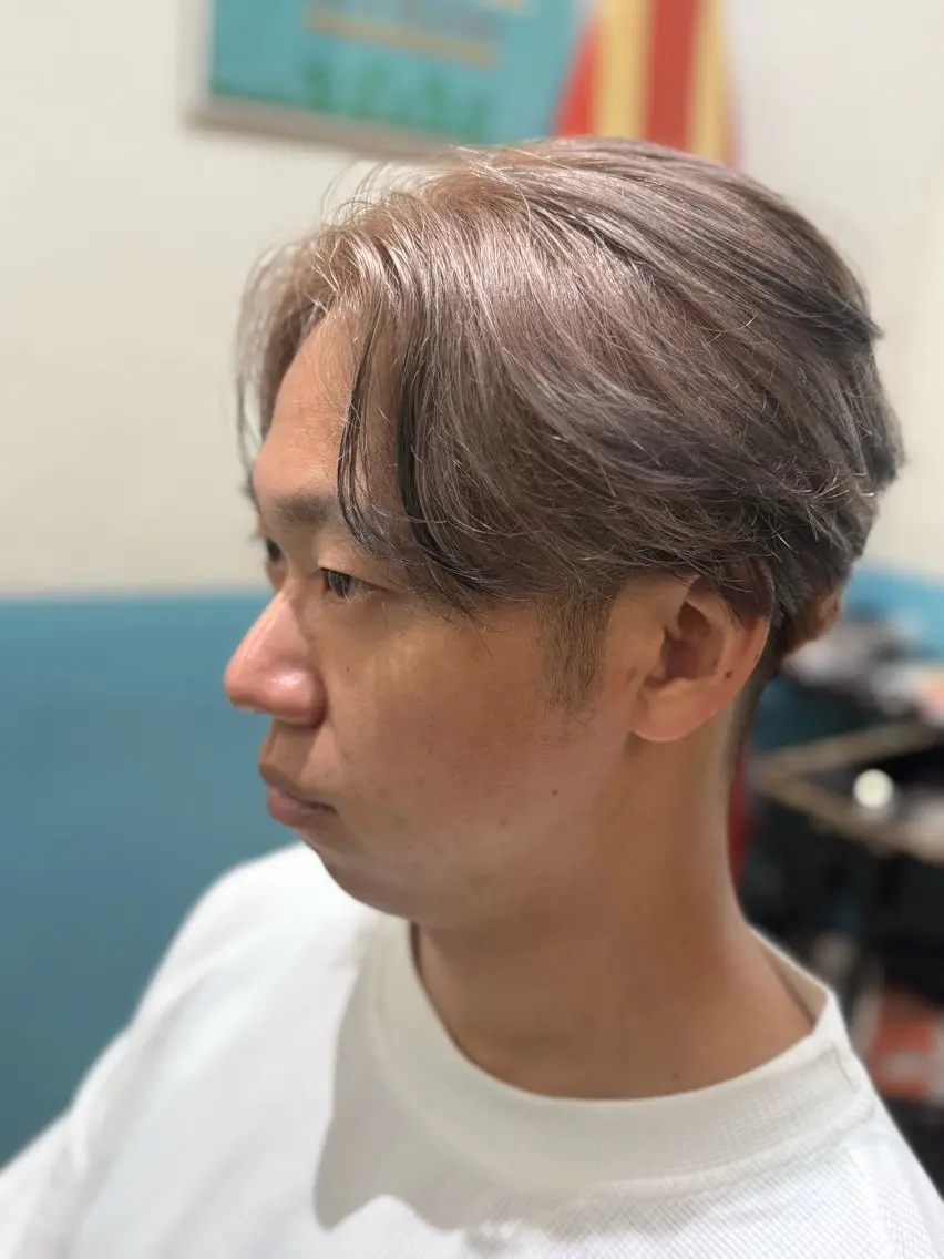 ショート メンズ ヘアカラー トリートメント 🎨デザイン🥇 美髪・艶髪 日暮千敬のヘアスタイル