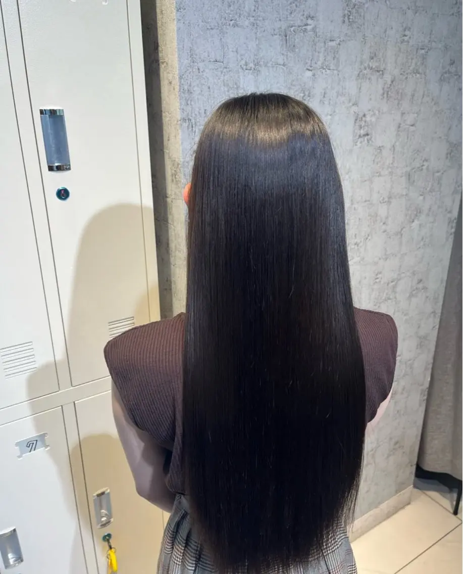 ロング カラー 縮毛矯正 ✨髪質改善カラー✨ ななみのヘアスタイル