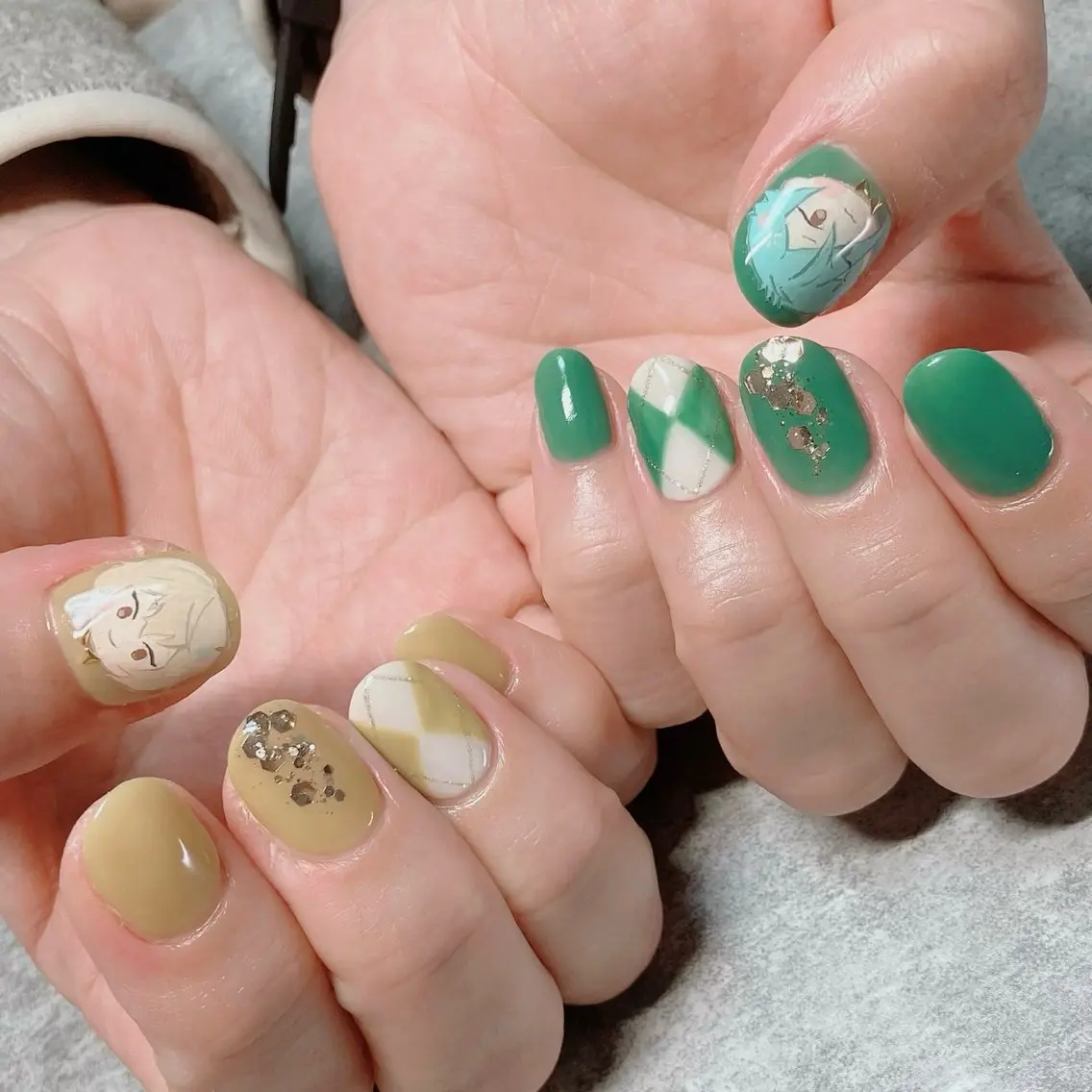ネイル ハンドネイル ハンドケア shino🌟 痛ネイルのネイルデザイン
