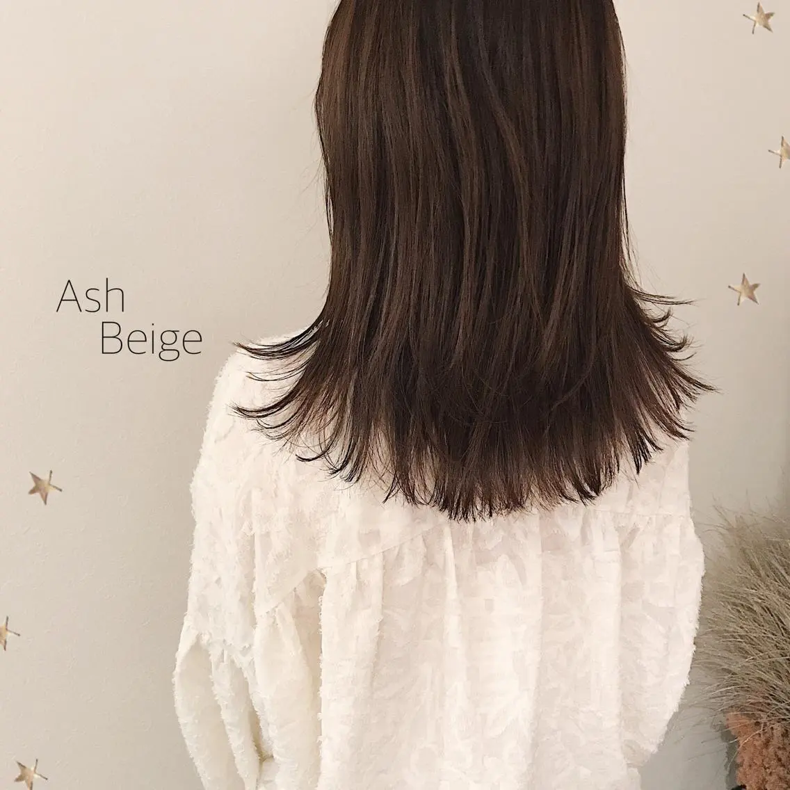 セミロング カラー カット ヘアカラー 市川 千夏のヘアスタイル