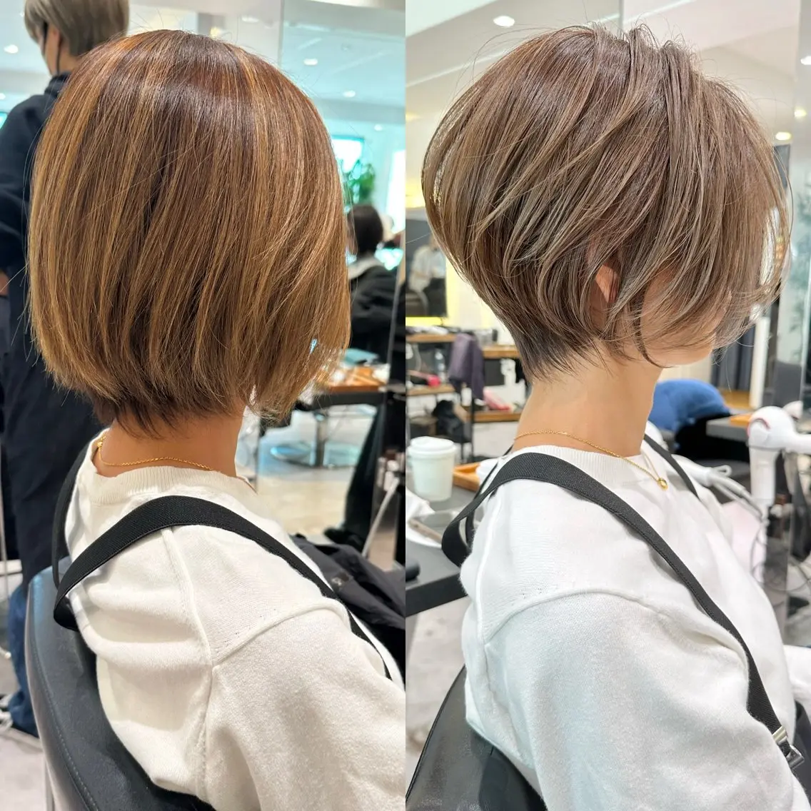 ショート 丸みショート くびれヘア ショートヘア ✨大人ショート専門/ カットモデル/銀座のヘアスタイル