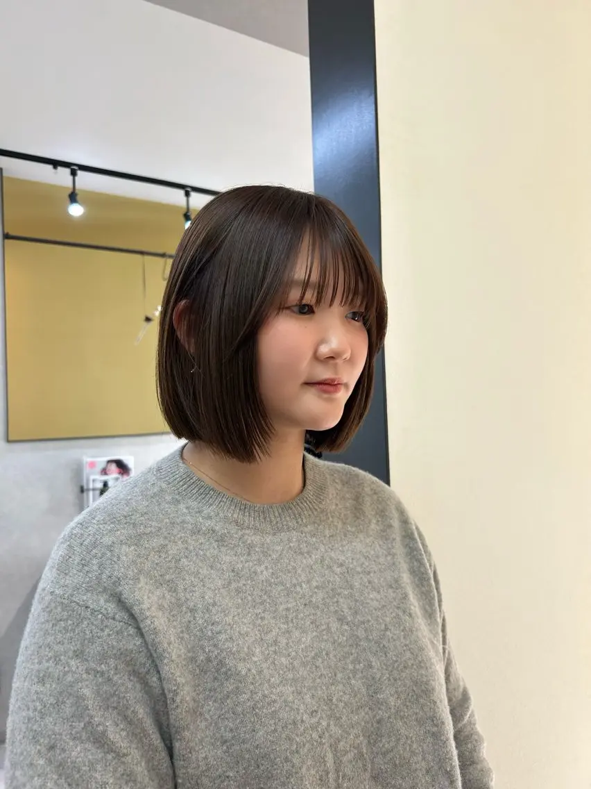 ショート カラー ボブ カット ヘアカラー トリートメント hubhair レイヤー/透明感のヘアスタイル