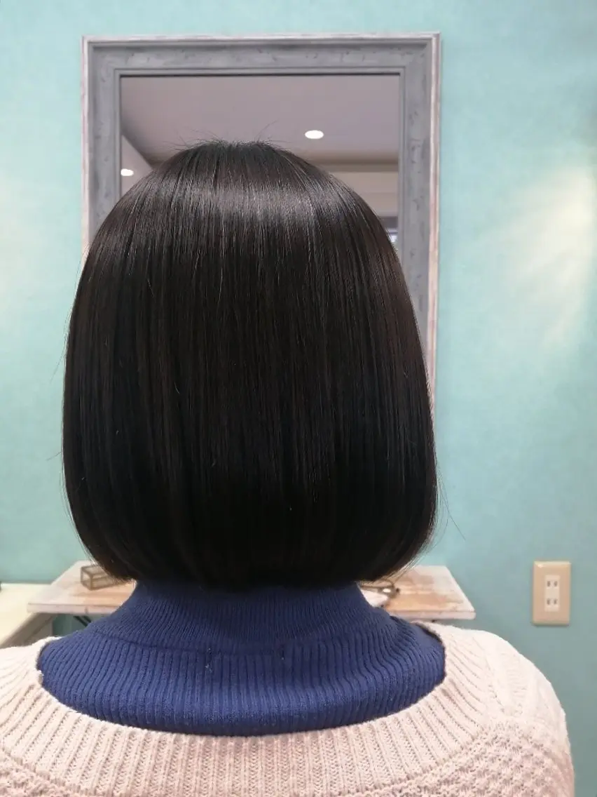 ショート ボブ 外ハネヘア カット 藤原仁美/レイヤー /透明感カラーのヘアスタイル