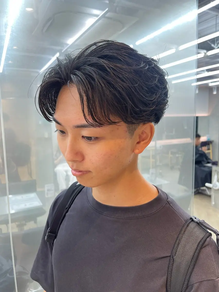パーマ メンズ カット パーマ トリートメント 👑メンズパーマ屋 👑/栄/馬場斗生のヘアスタイル