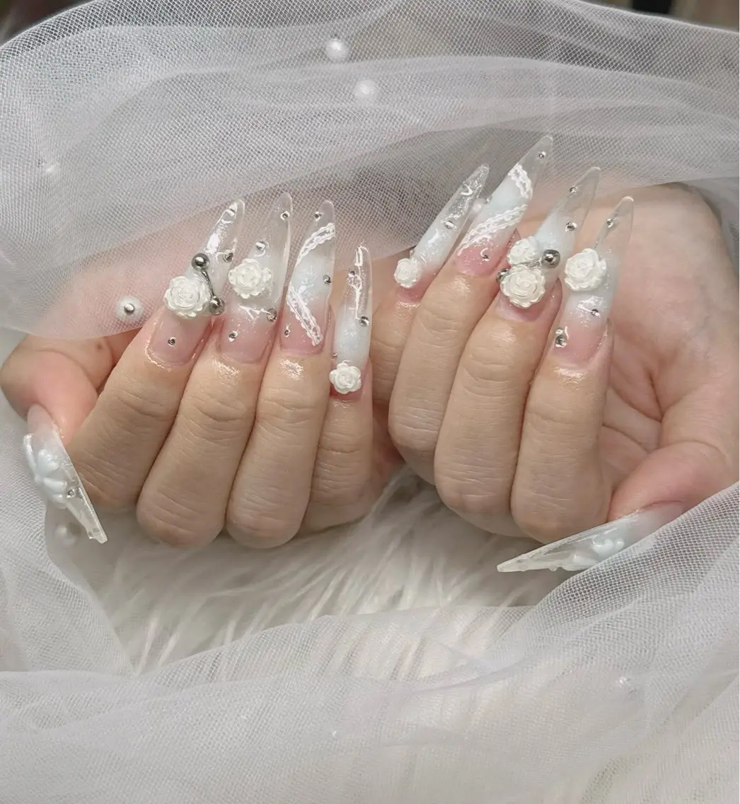 ネイル ハンドネイル Lee Nails チップ長さだし専門店のネイルデザイン