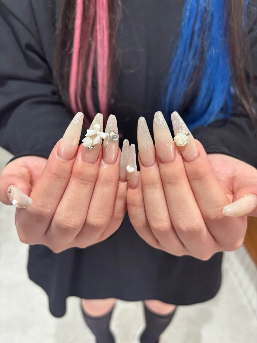 ネイル ハンドネイル ハンドケア cocoro💗 ﾏﾂｴｸ/ﾈｲﾙのマツエク・マツパデザイン