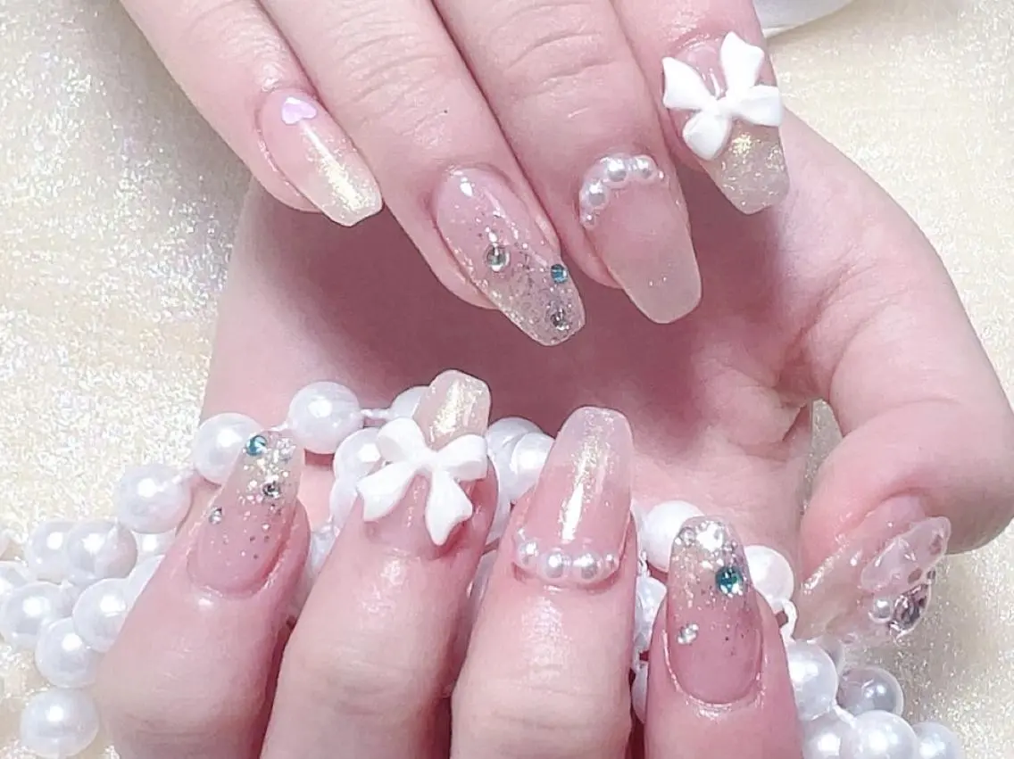 ネイル 🦋チップ長さだし 専門店🦋のネイルデザイン