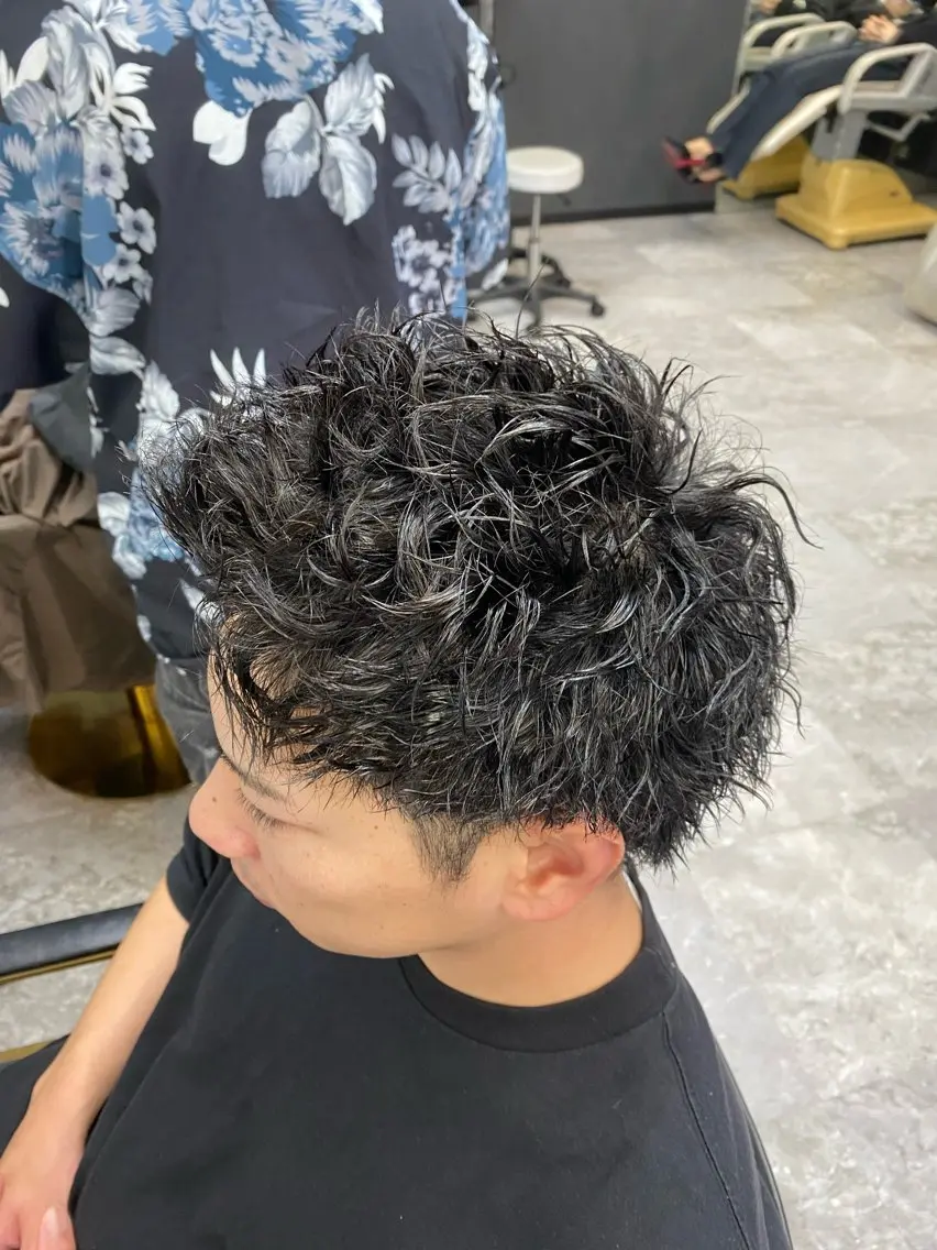 メンズパーマ【スパイラル、ツイストスパイラル】➕炭酸スパ🌟の写真