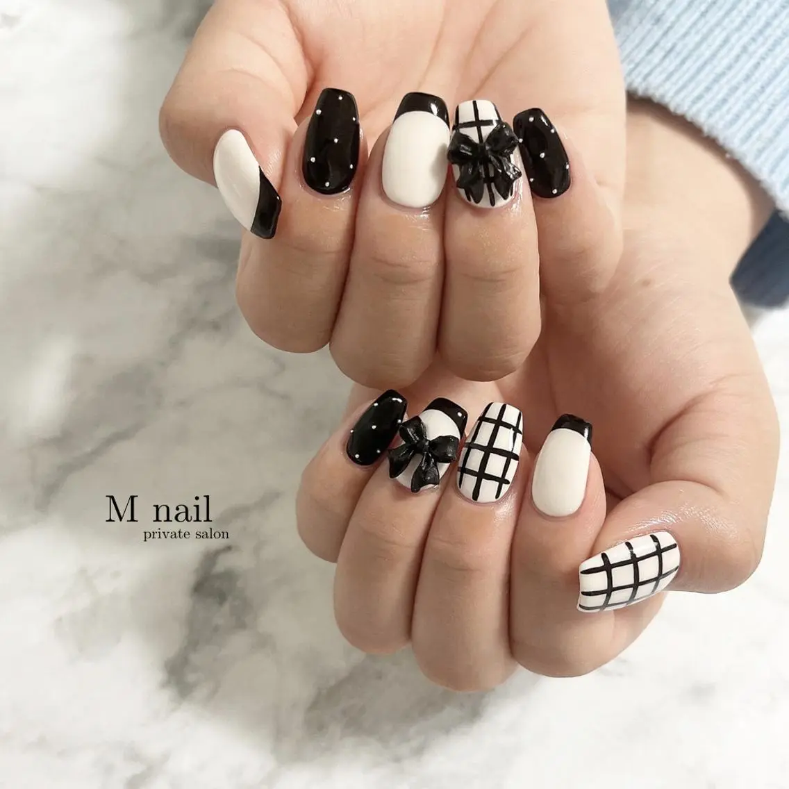 ネイル 持ち込み ハンドネイル M nailのネイルデザイン
