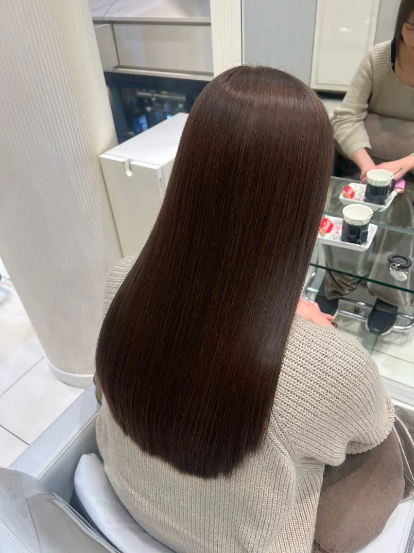 ロング カラー アッシュ 銀座/カラー 🎀momo🎀のヘアスタイル