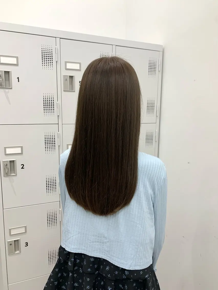 ロング カラー グレージュ ヘアカラー ヘッドスパ 本格ヘッドスパ🌿 ×ヘア　佐藤のヘアスタイル