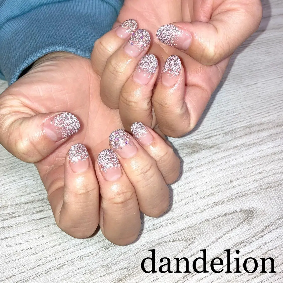 ネイル フラッシュネイル ハンドネイル ハンドケア dandelion ダンデライオンのネイルデザイン