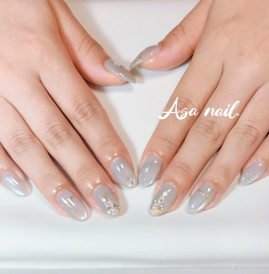 ネイル 冬ネイル クリスマス ハンドネイル Asa Nail 亀戸 平井のネイルデザイン
