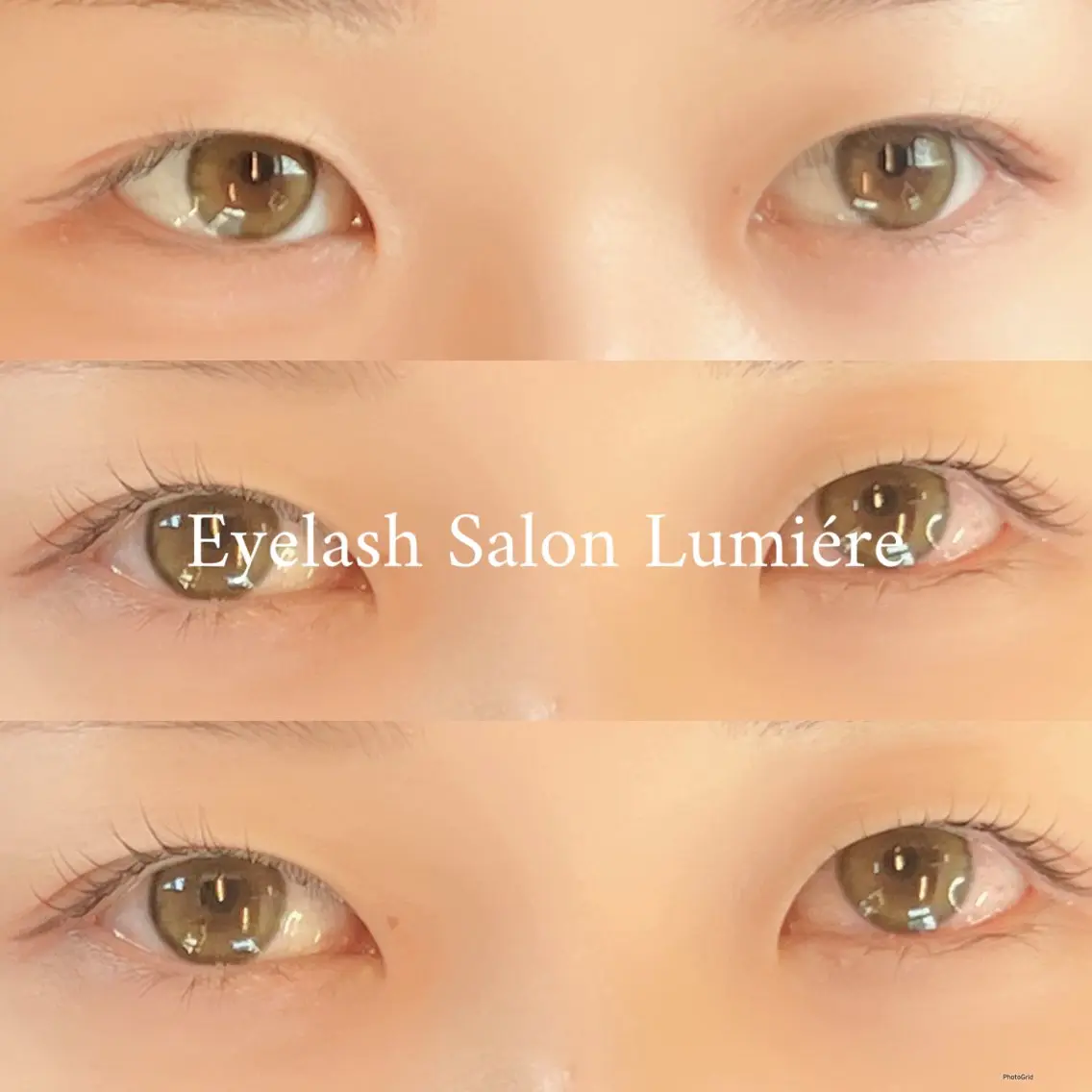 マツエク・マツパ パリジェンヌラッシュリフト Lumiére SAKURAのマツエク・マツパデザイン