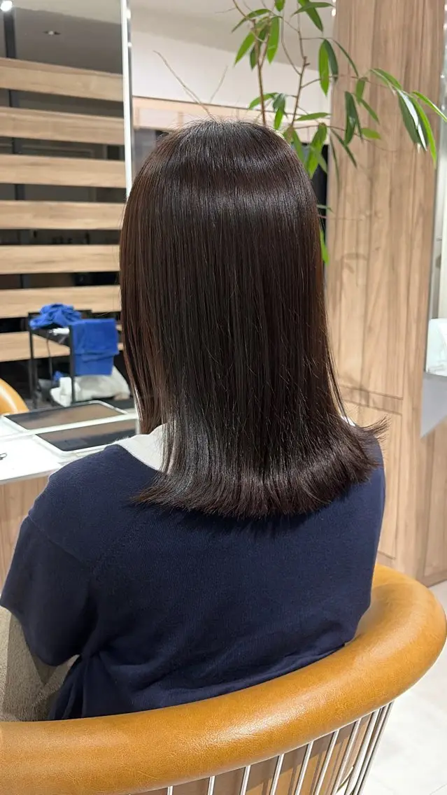 セミロング 田中 怜菜のヘアスタイル