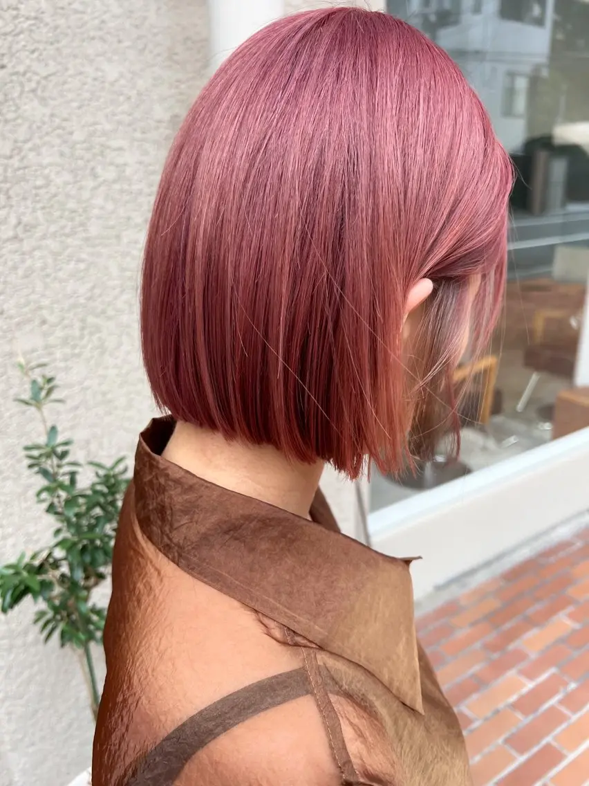 ショート カラー 谷町/Le'a /竹原しおなのヘアスタイル