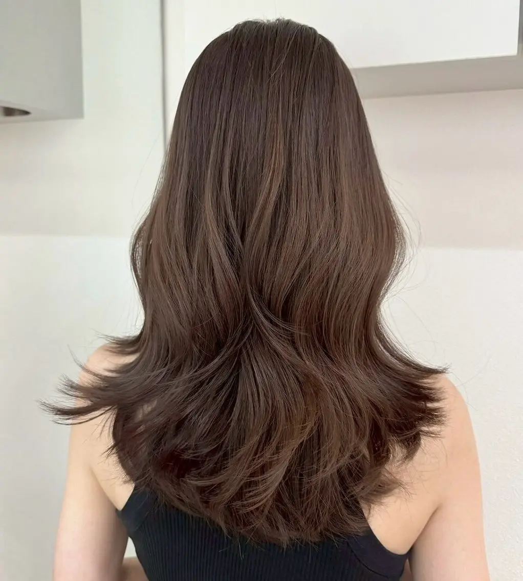 ロング カラー カット ヘアカラー トリートメント 【韓国風、透明感】 韓国風⭐️新海龍哉のヘアスタイル