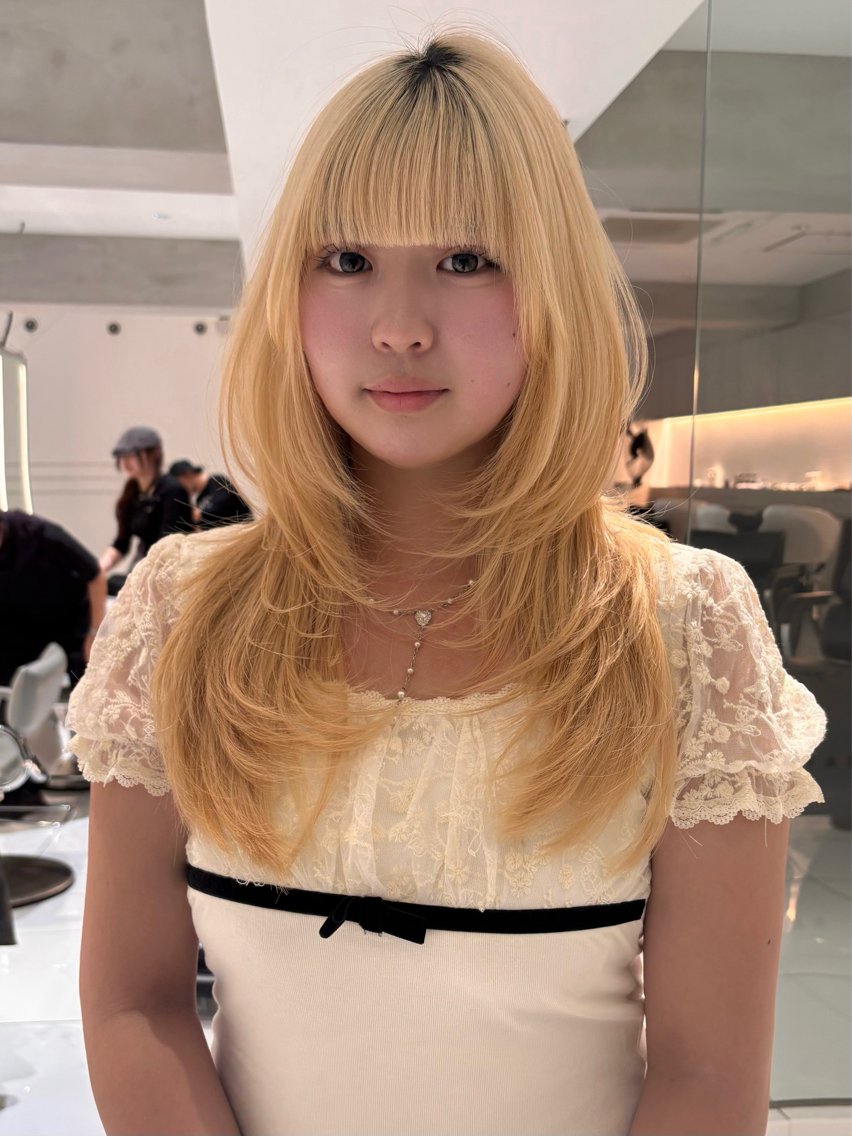 ロング カット ⠀ リコのヘアスタイル
