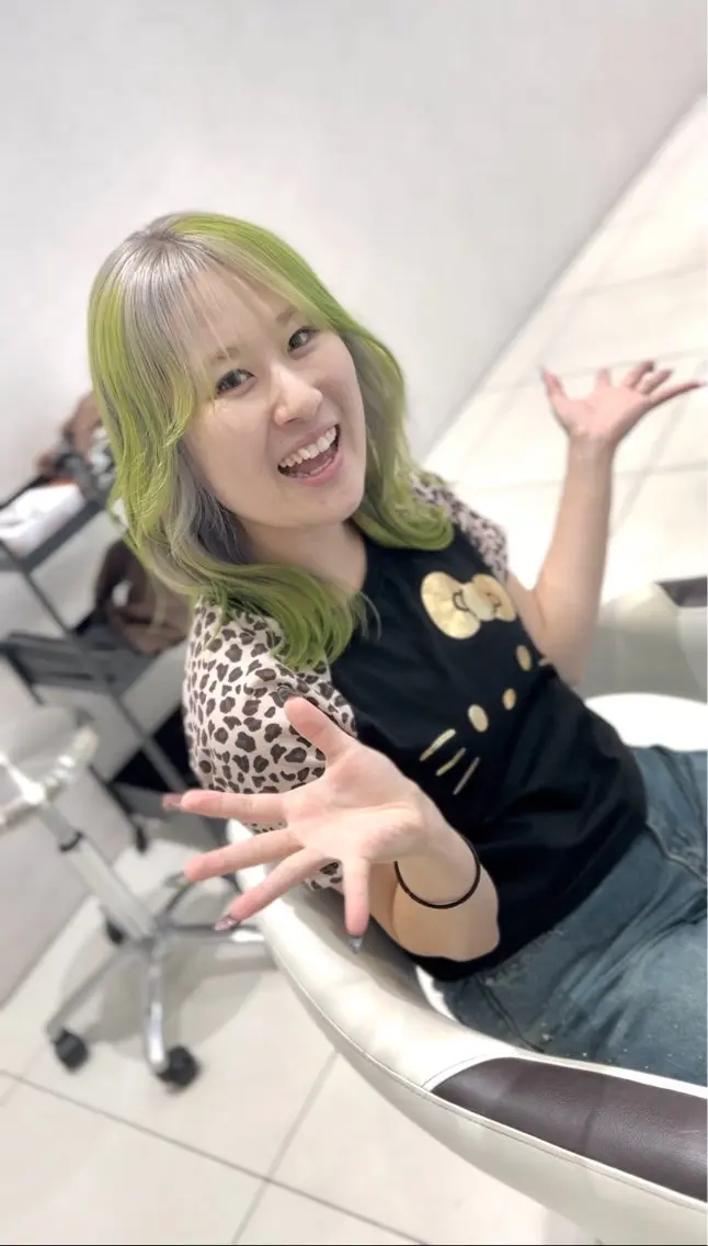 💫ダメージレス艶髪ハイトーン💫ブリーチカラー+3st髪質改善トリートメント💫¥16900💫の写真