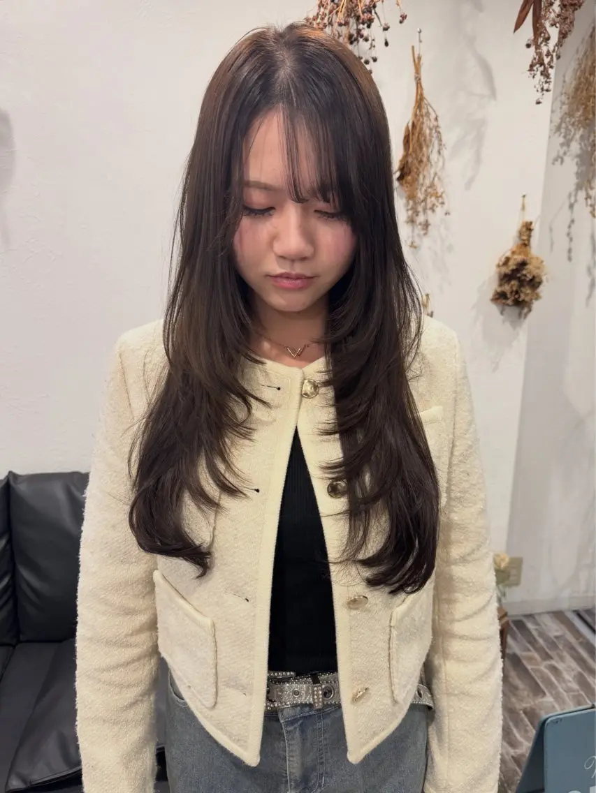 ロング カラー レイヤーカット ロング カット ヘアカラー トリートメント m ā l o.🌷 サカモトマイコのヘアスタイル