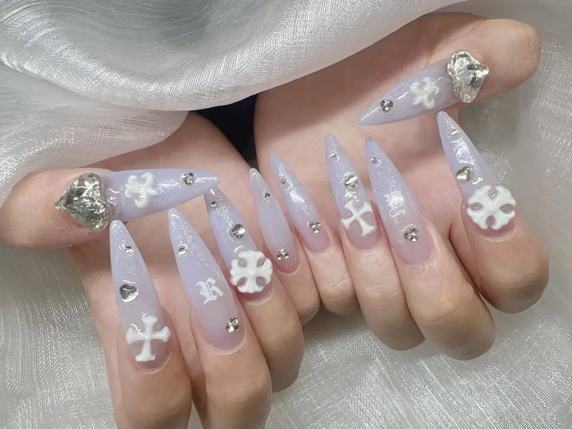 ネイル ハンドネイル Lee Nails チップ長さだし専門店のネイルデザイン