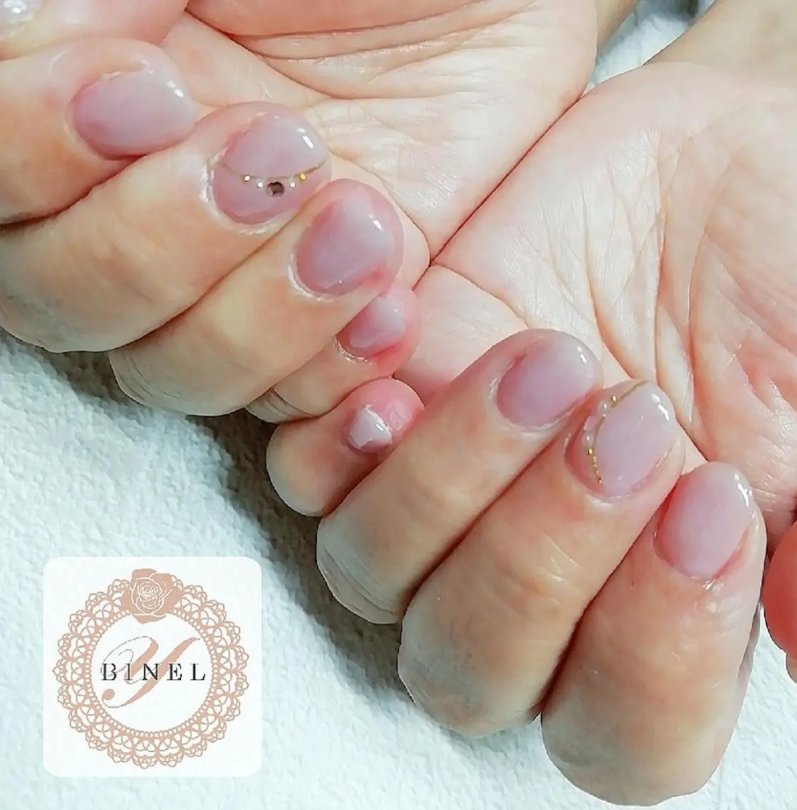 ネイル オフィスネイル ワンカラーネイル ハンドネイル Nail Salon Y.BINELのネイルデザイン