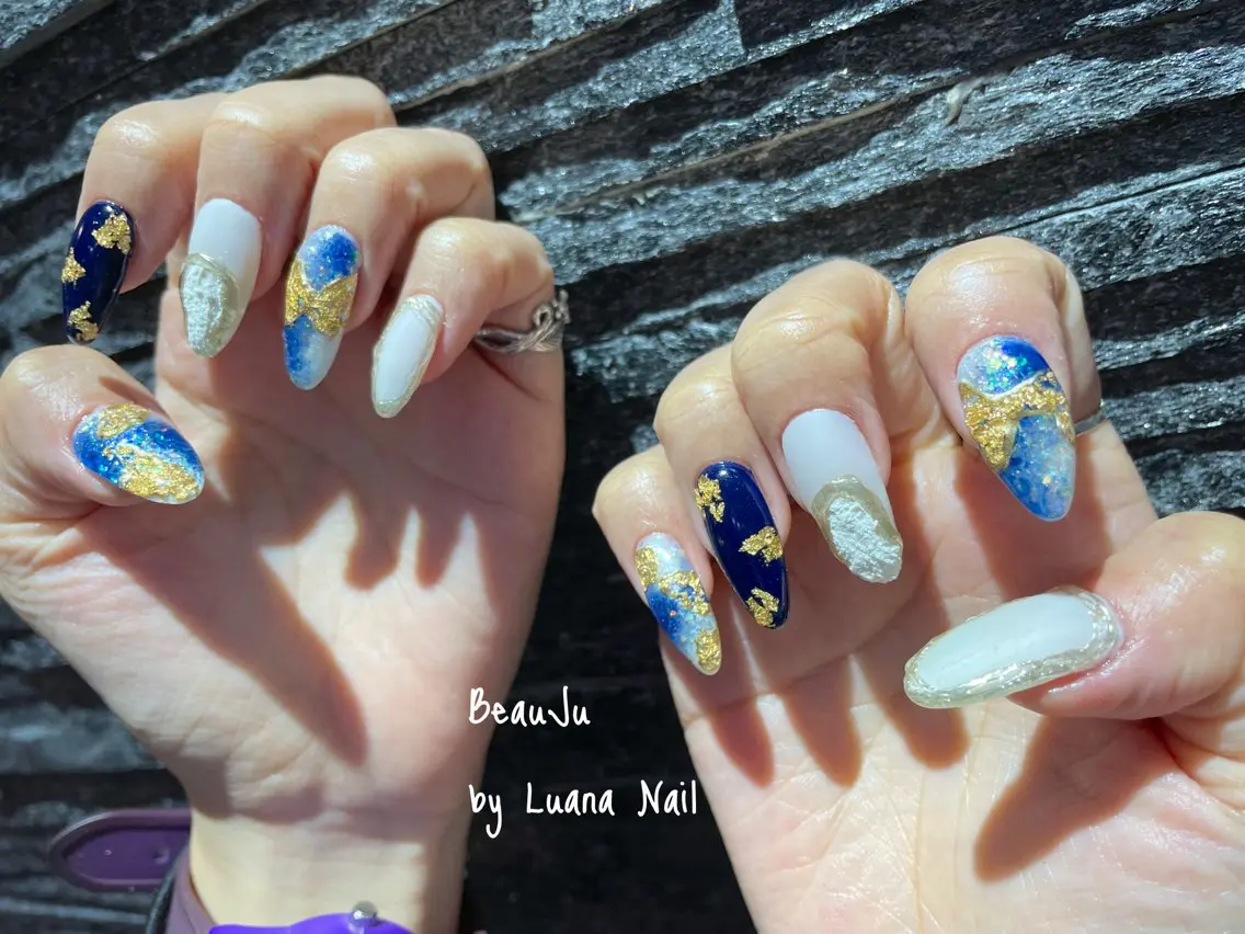 ネイル ミラーネイル ハンドネイル BeauJu by Luana Nailのネイルデザイン