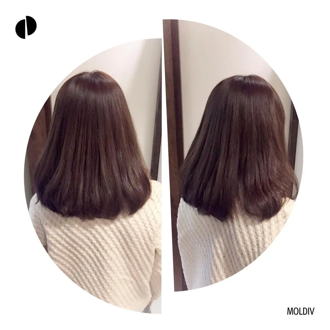 ミディアム セミロング カラー グレージュ ✨縮毛矯正✨髪質改善 ナカシマ ユミのヘアスタイル