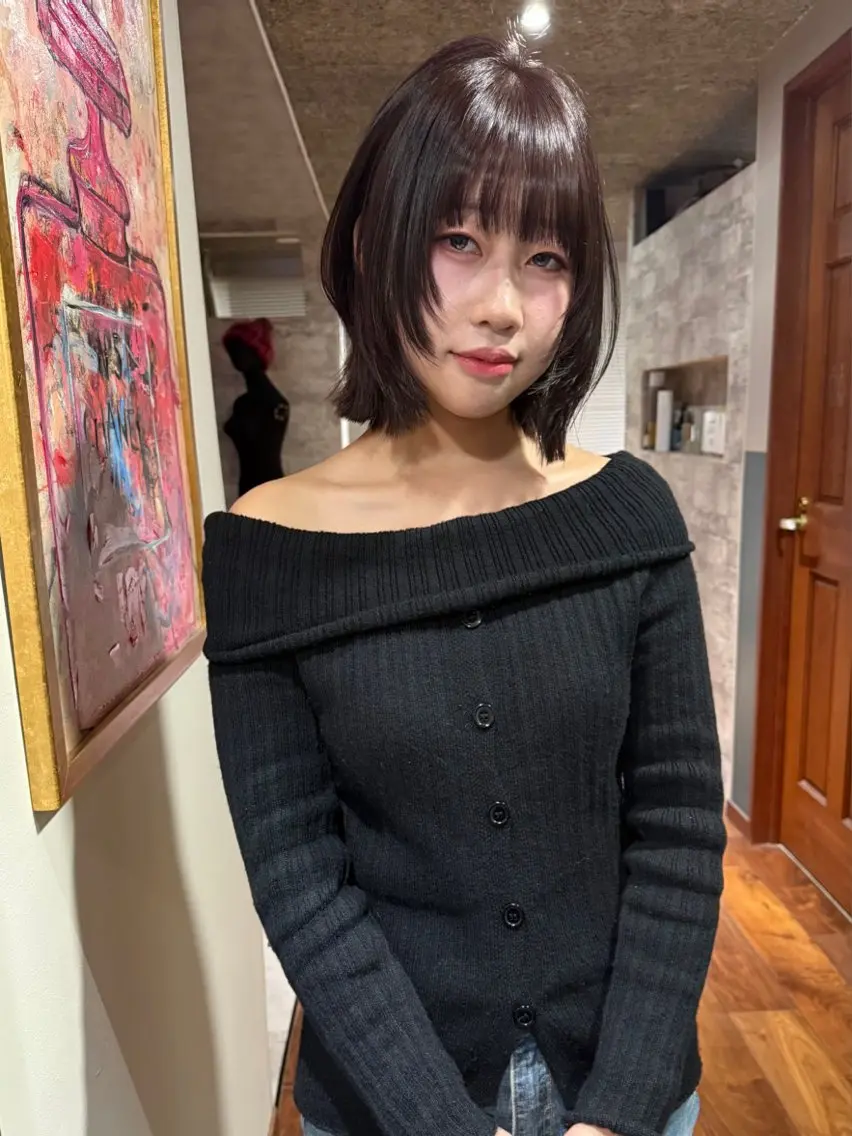 ショート カラー 透明感カラー カット ヘアカラー トリートメント mai / linoah˚✧のヘアスタイル
