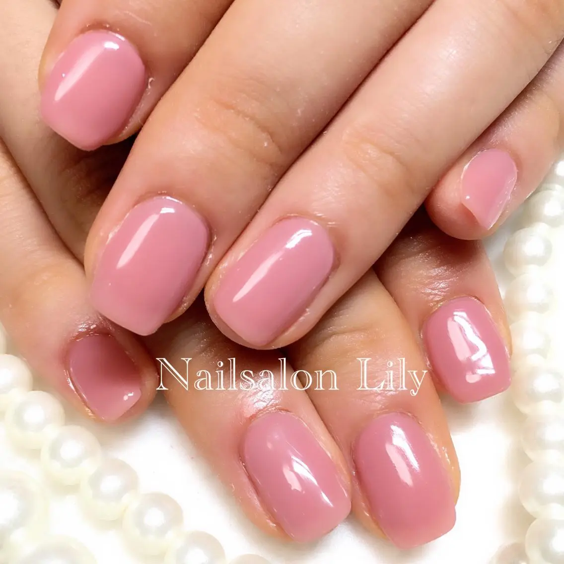 ネイル ピンク Lily*nail 🌻Mii🌻のネイルデザイン