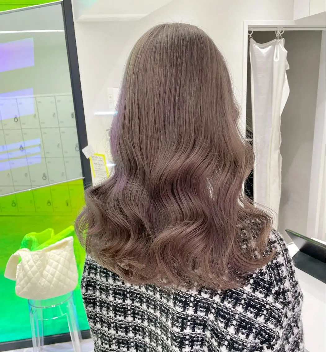 ロング カラー ヘアカラー トリートメント 大人っぽ韓国🤍ブリ ーチ/mitsukiのヘアスタイル