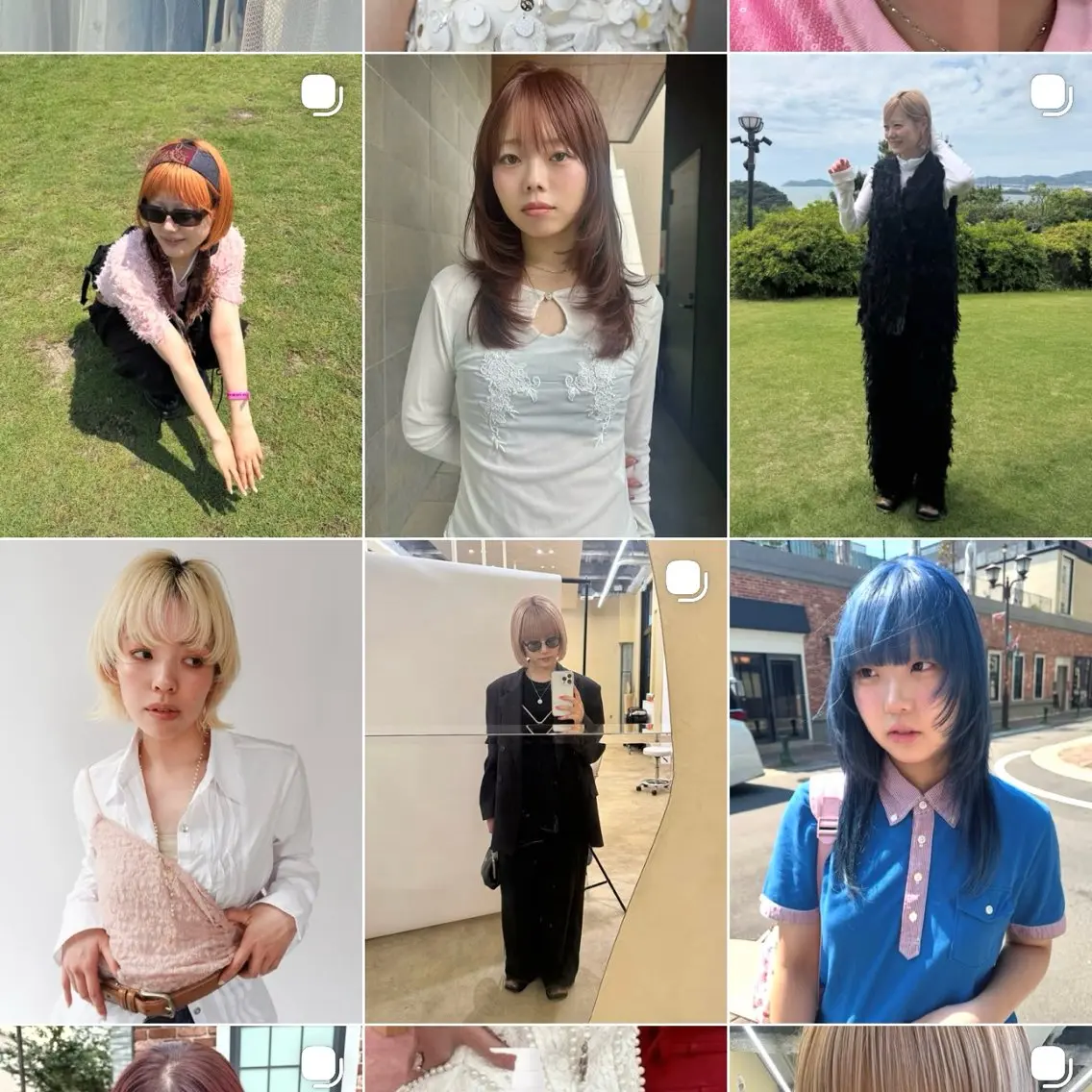 セミロング 杉浦 花衣のヘアスタイル