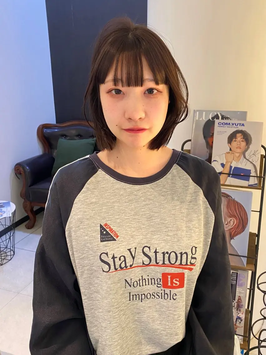 ショート カラー ブラウンカラー カット ヘアカラー トリートメント mai / linoah˚✧のヘアスタイル