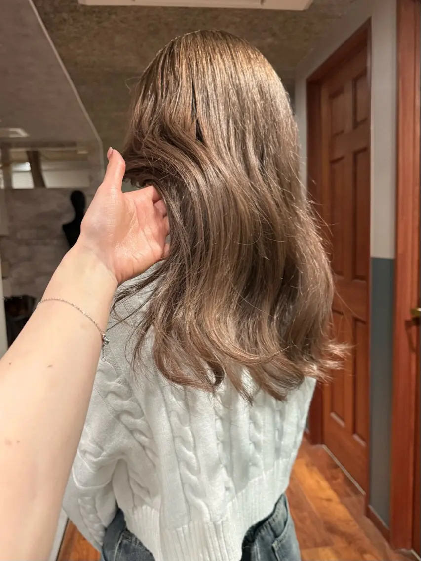 セミロング カラー ヘアカラー トリートメント mai / linoah˚✧のヘアスタイル
