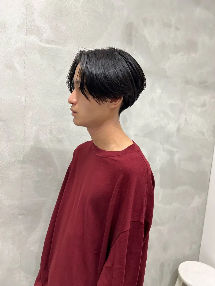 ショート パーマ メンズ センターパート メンズパーマ ニュアンスパーマ 村山 豪歩のヘアスタイル