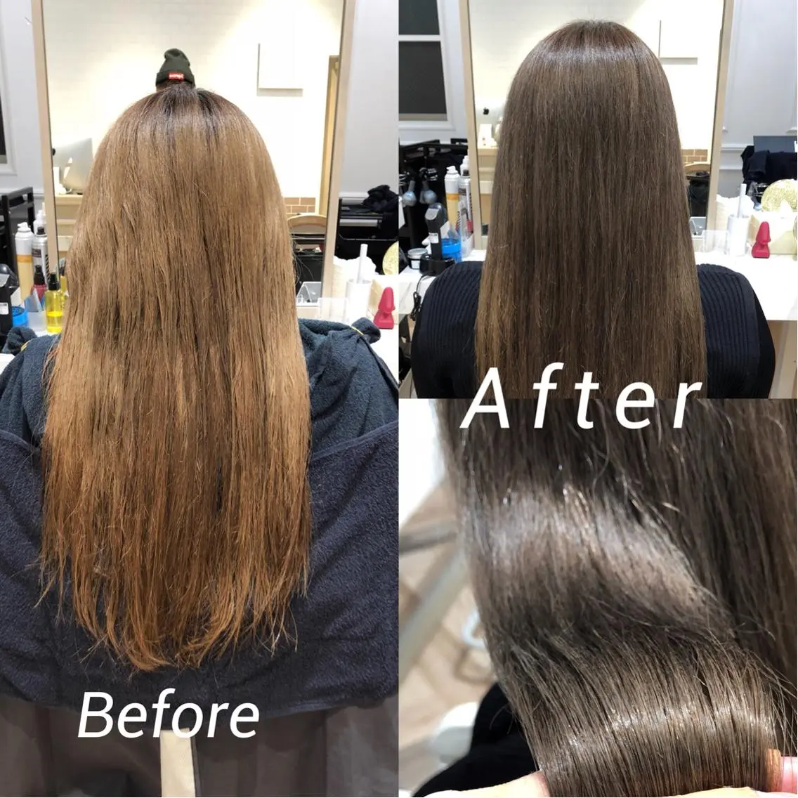 カラー ベージュカラー ブリーチ 透明感カラー グレージュ 清水 秀幸のヘアスタイル