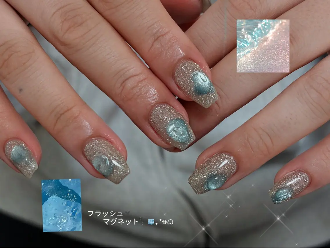 ネイル 桜ネイル フレンチネイル ジェルネイル ガラスフレンチ グラデーション ハンドネイル E3 Nail Salonのネイルデザイン