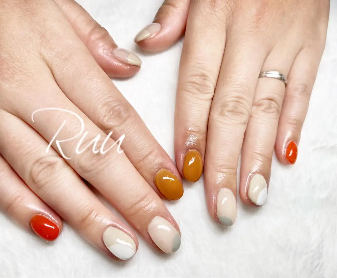 ネイル アートネイル フットネイル フレンチネイル キラキラネイル 韓国ネイル Nail salon Ruuのネイルデザイン